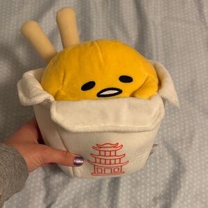 Gudetama Toy in White Takeout Box